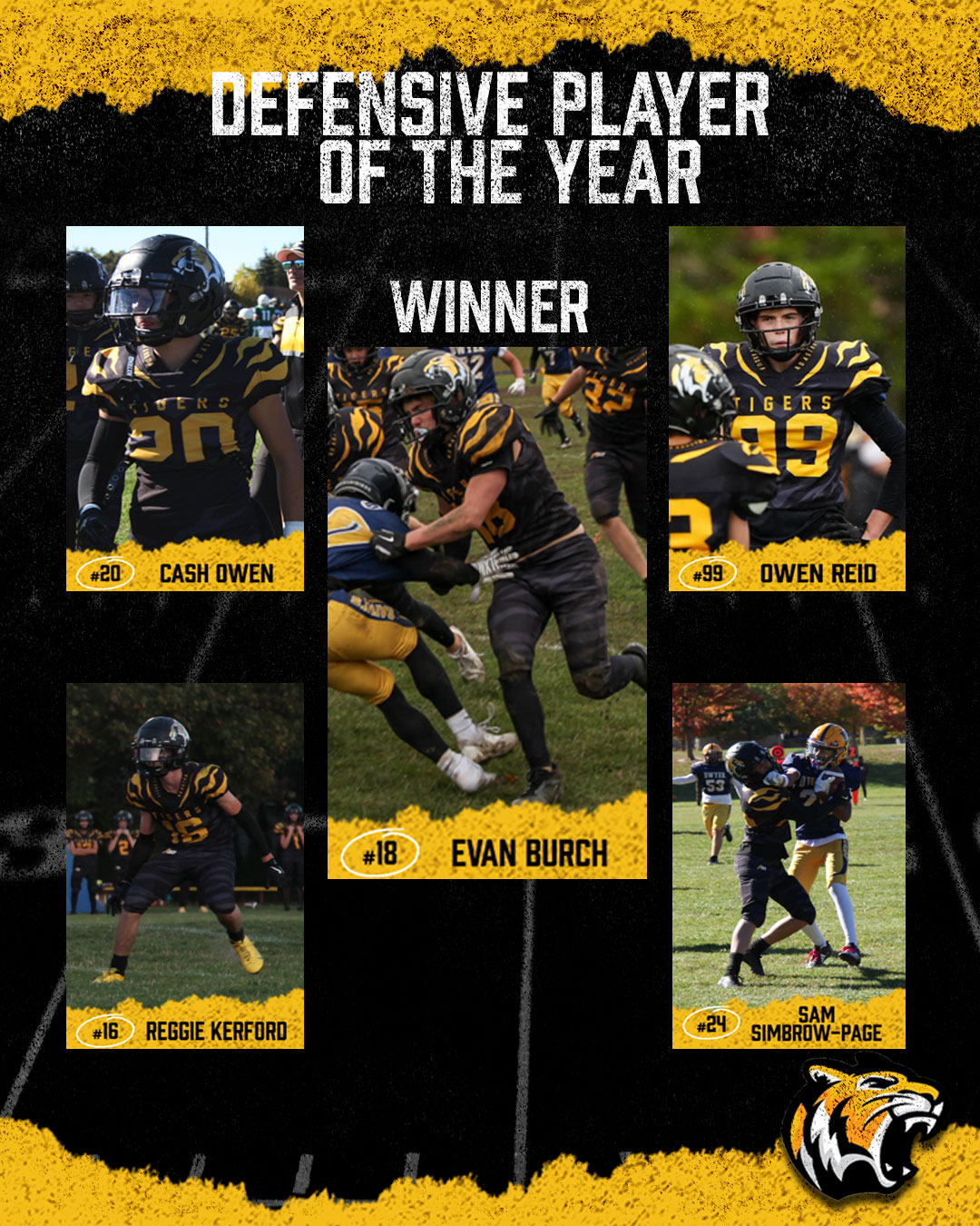 Evan Burch, Defensive Player of the Year